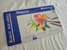 Set of 60 Karat Aquarell Watercolour Pencils by Staedtler Germany 124a M60a6
