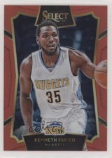 2015-16 Panini Select Concourse Red Prizm 118/149 Kenneth Faried #56 s7f