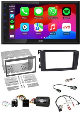 JVC Bluetooth USB Steering Wheel 2DIN DAB Car Stereo for Smart ForFour 2004-2006