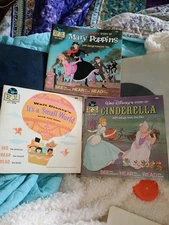 Lot (3)Walt Disney’s Story Books Only Mary Poppins, Cinderella & It's SmallWorld