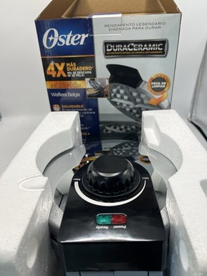 Oster Titanium Infused DuraCeramic Belgian Waffle Maker - Stainless Steel