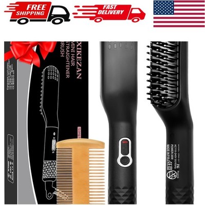 Heated Beard Straightener with Anti-Scald Feature - Perfect Gift for Men