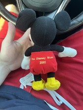 vintage 2001 Mickey Mouse plush 9 inch "The Disney Store 2001" printed on back