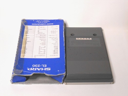 Sharp Electronic Calculator EL-230 In Original Box - Untested - Picture 7 of 12