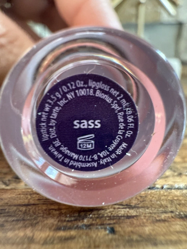 ✨TARTE THE LIP SCULPTOR LÁPIZ LABIAL Y BRILLO DE LABIOS SASS .12 OZ y .006 OZ NUEVO SIN CAJA✨ Foto 4 de 4