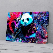 Panda Rainbow Poster Prints