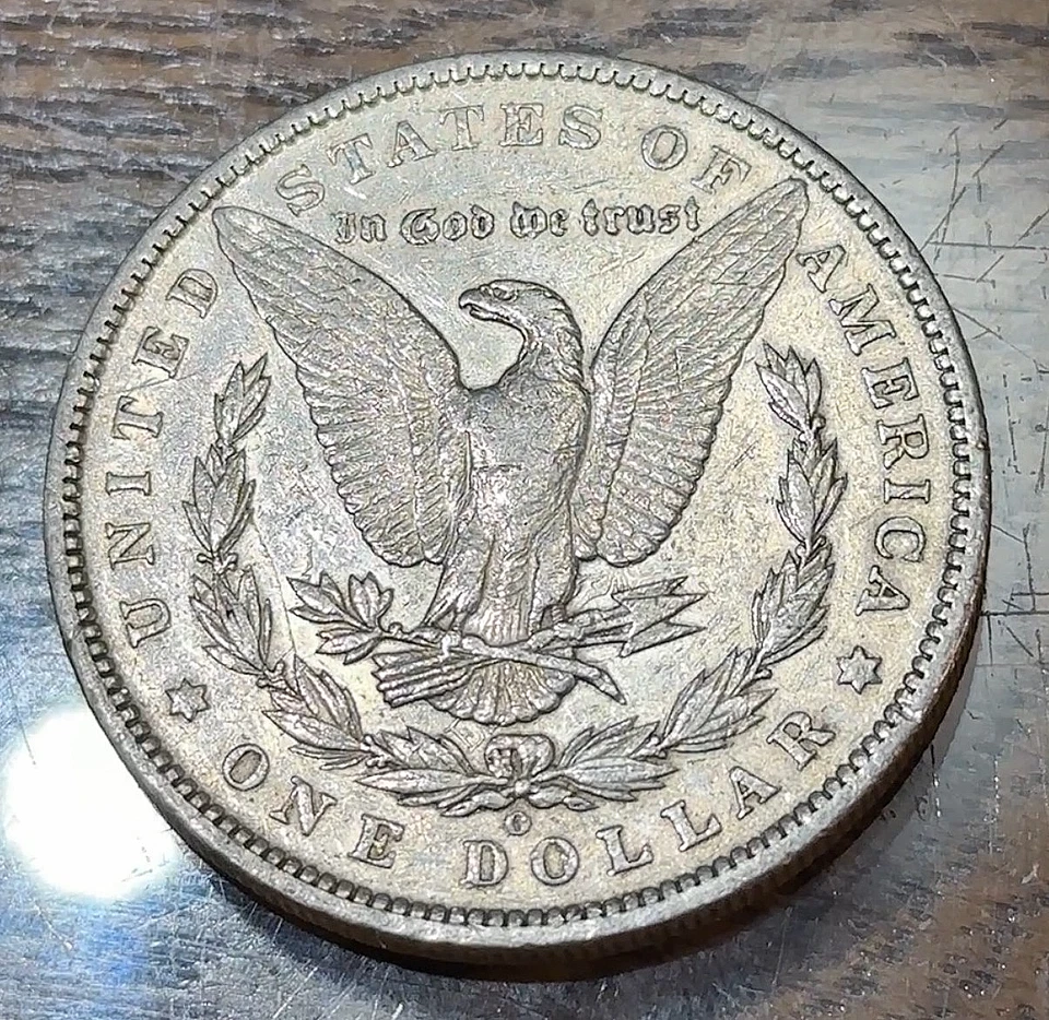 1891-O CLASHED E Morgan Dollar VAM-1A1 AU Details Super Sharp Clash CHRC - Image 3 of 3
