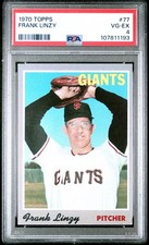 1970 TOPPS #77 FRANK LINZY PSA VG-EX 4