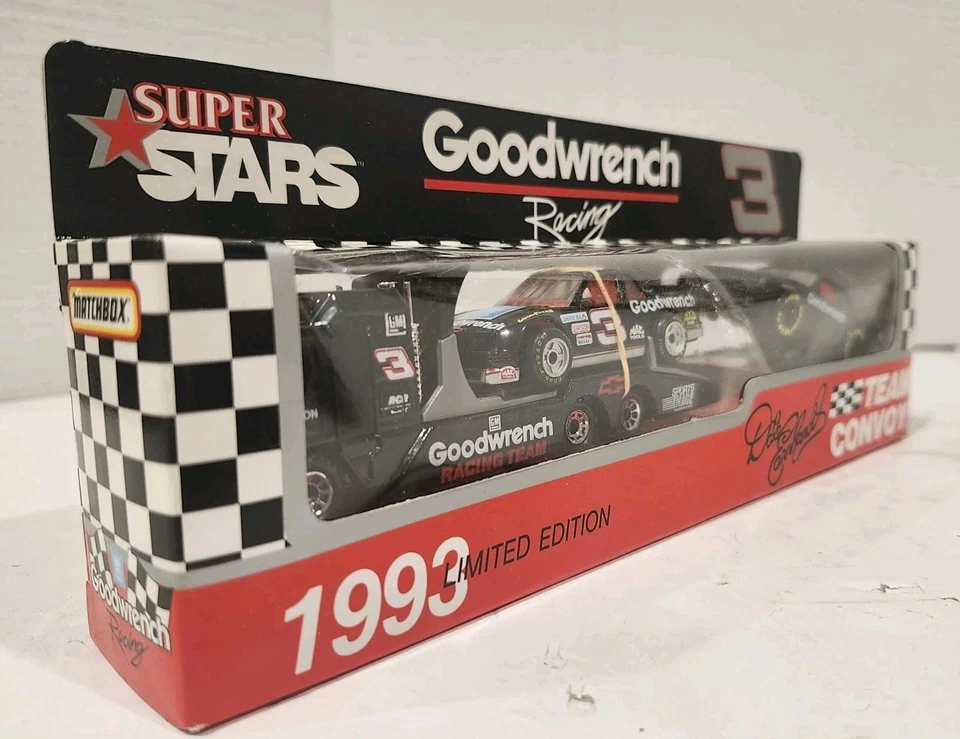 1993 Matchbox Super Star #3 Dale Earnhardt, Goodwrench Racing Team Convoy, NIB - Image 2 of 4