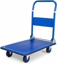Hand Truck Folding Heavy Duty Moving Capacity Wheels Trolley 330 lbs 360 Swivel