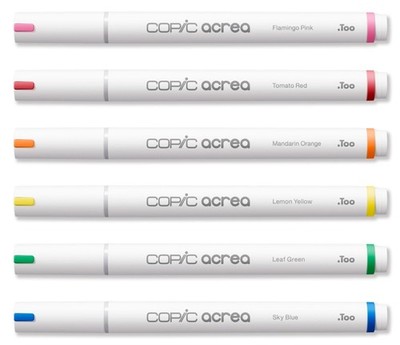 COPIC Marker acrea 'Vivid', 6er Set