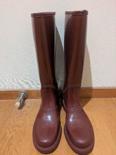 Stivali lunghi in gomma Gucci stivali da pioggia EU 37 US 7 bordeaux autentici