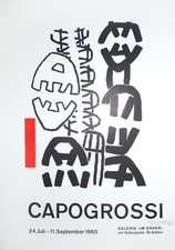 Giuseppe Capogrossi: Galleria Erker, 1965 (firmato a mano)