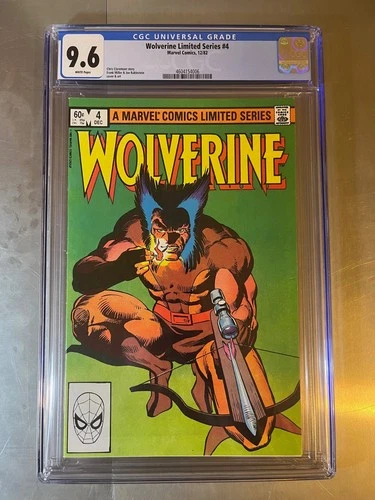 Wolverine Limited Series #4 CGC 9.6 White Pages, Frank Miller, New Case 7/11/25