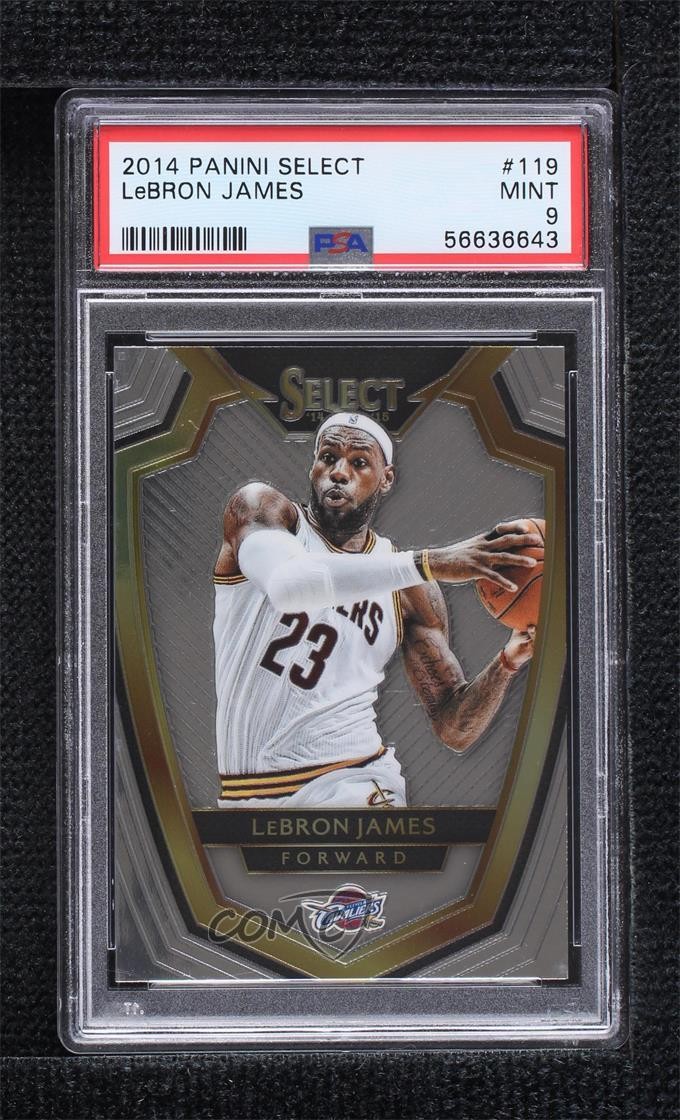 2014-15 Panini Select Premier Level LeBron James #119 PSA 9 MINT 6fs