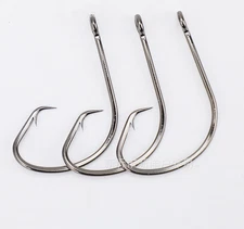 100Pcs Circle Hooks Offset Fishing Hooks Saltwater Catfish Hooks For Live Baits