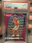 2024 Prizm Bo Nix Pink Wave PSA 10
