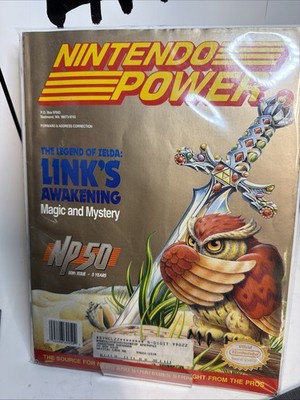 Nintendo Power Volume 50 Link's Awakening w/ Poster Cards Inserts TATTOOS