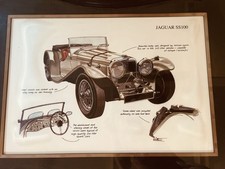 Big Framed Jaguar SS100 a classic British 2-seat sports car by SS Cbetween 1936 