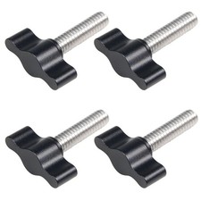 4 Pcs 1/4-20 x 1 Threaded Thumb Screw, Stainless Steel Standard/Coarse Thread...