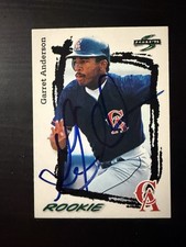 1995 Score #310 Garret Anderson Signed Anaheim Angels Rookie Card Autographed