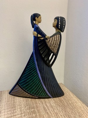 Enesco Oriental Princess Mother & Child 8'' Figur Vintage 1996 Parastone 601926