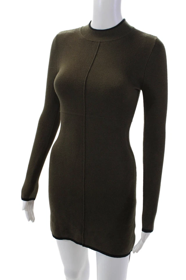 Vestido Suéter Romeo + Juliet Couture Para Mujer Línea A Marrón Negro Talla Pequeña Foto 2 de 4