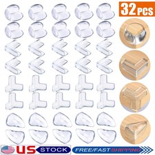 32x Baby Furniture Corner Guards Edge Safety Bumpers Covering Sharp Furniture US