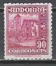 Andorra Spanish 1948 Ordino (1) Yvert N° 48 New MNH