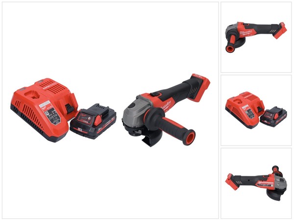 Milwaukee M18 FSAG125X-301 Winkelschleifer 18 V 125 Mm + 1X Akku 3,0 Ah + Lader-image
