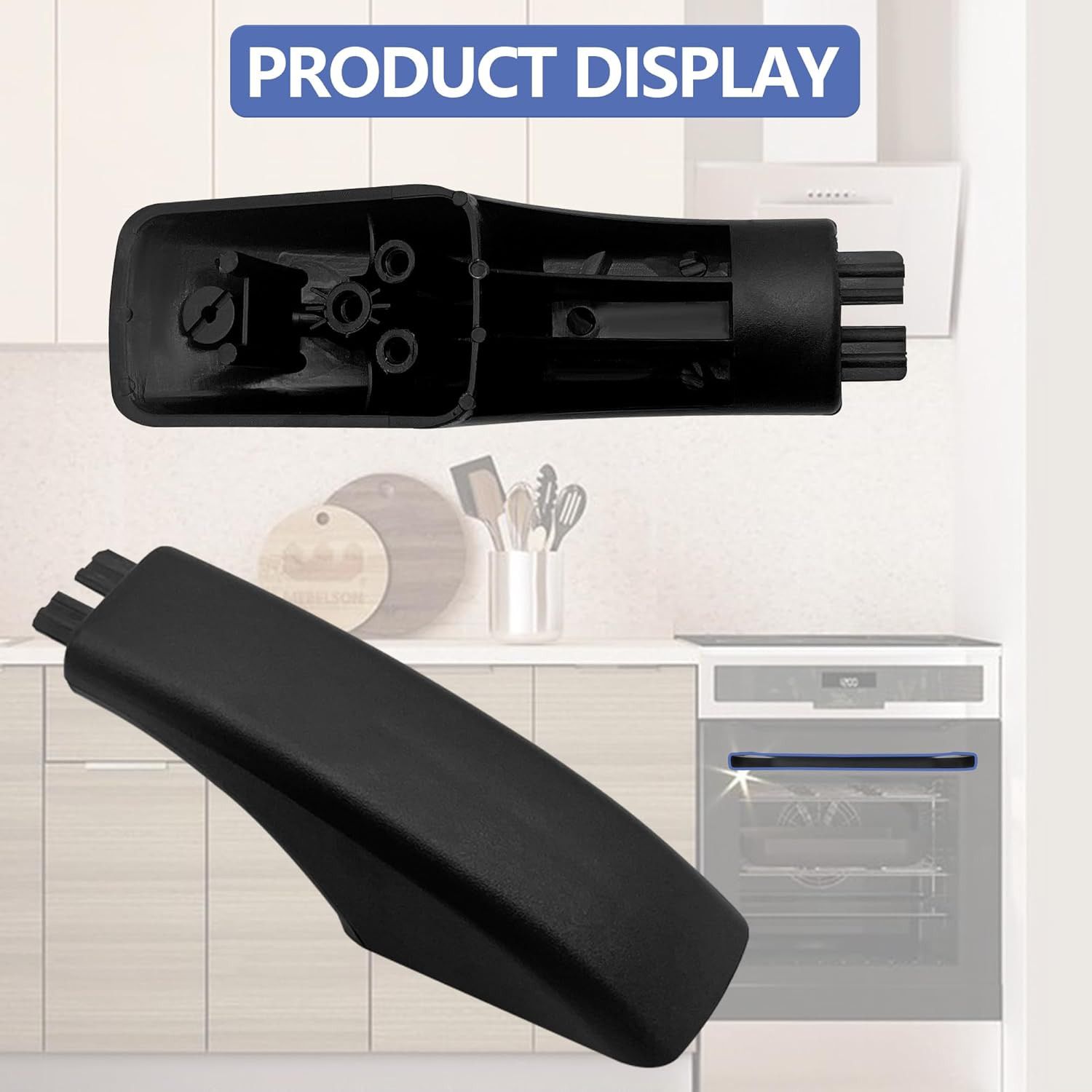 WB07X10034 2 Pack Oven Handle End Caps Replacement Fits GE General Electric Stov