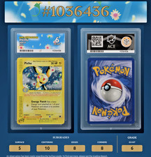 Pokemon TCG Pichu Holo 22/165 Expedition Base Set 2002 - Graded Ace 6 EX-MT on eBay