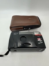 Polaroid Camera 35mm One Film Black Flash Auto Focus Point & Shoot UNTESTED