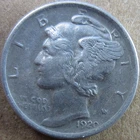 1920 Mercury Dime - 90% Silver
