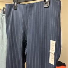 Women's A New Day Navy High Rise Skinny Ankle Pants Side Zipper Size 8R