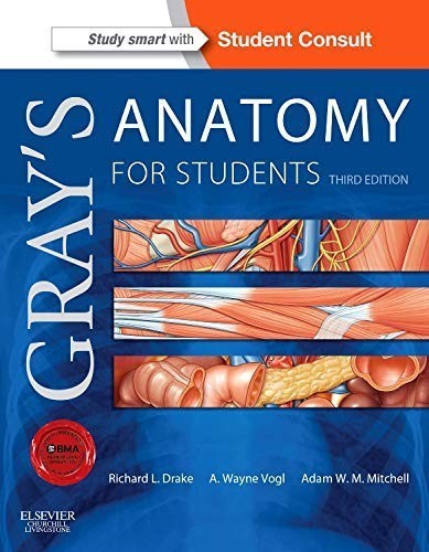 GRAYS ANATOMY FOR STUDENTS - THIRD EDITION --  STUDENT CONSULT - VGC-FREEPOST
