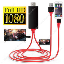 HDMI Mirroring AV Cable Phone to TV HDTV Adapter 1080P For iPhone 14 13 12 iPad