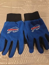 Buffalo Bills Football Gripper Gloves by Forever Collectables NFL Logo OSFM