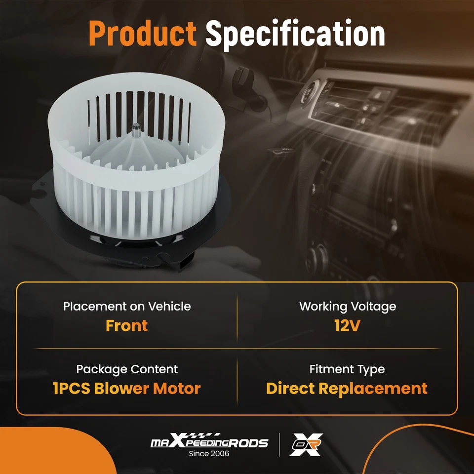 Ventilador de motor soplador de climatización 700067 para GMC Savana 96-14 Chevy Express 1500 2500 3500 Foto 4 de 4