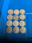 Lot Of 12 Silver Half Dollars