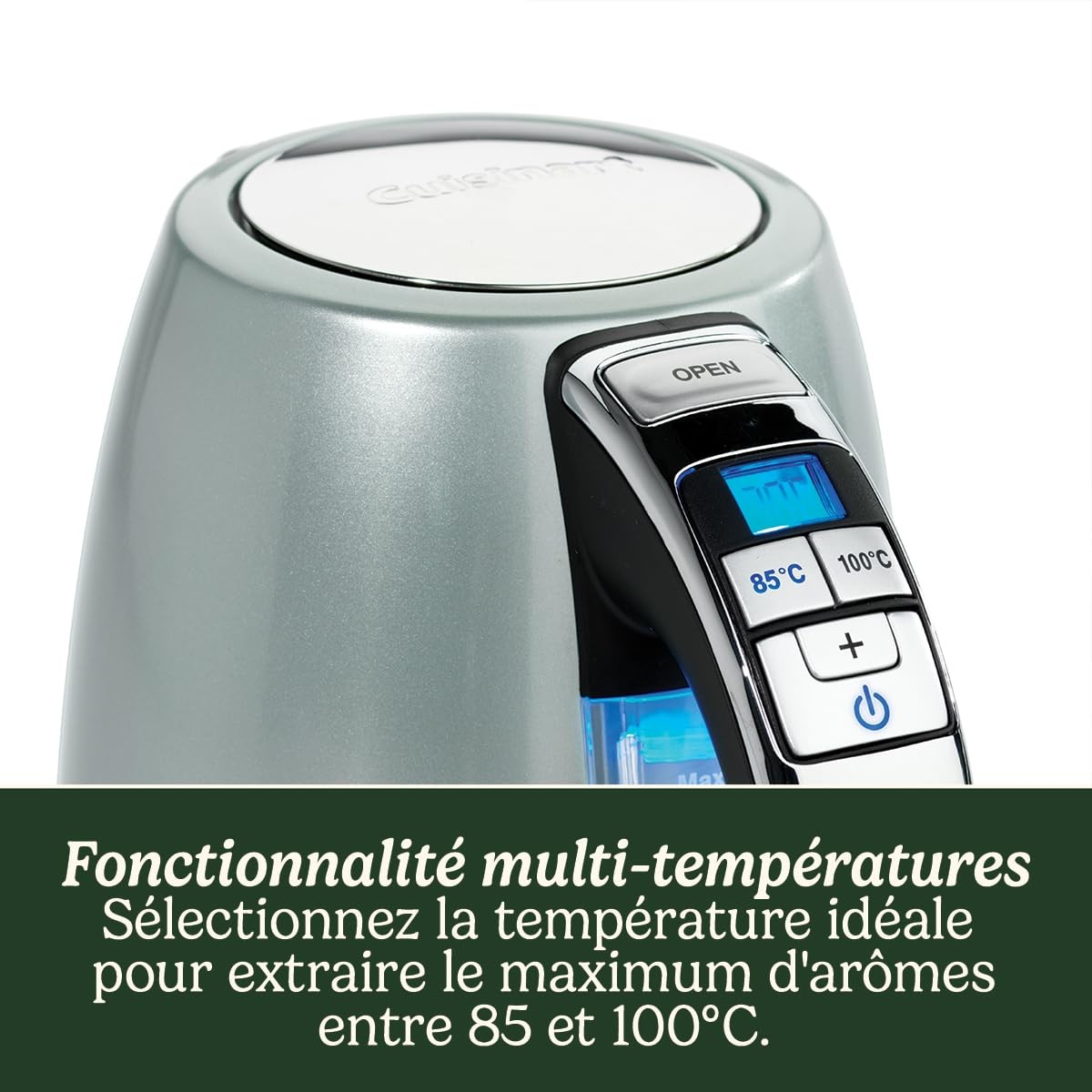 Bouilloire électrique rapide 1,5L multi-températures en acier - 3