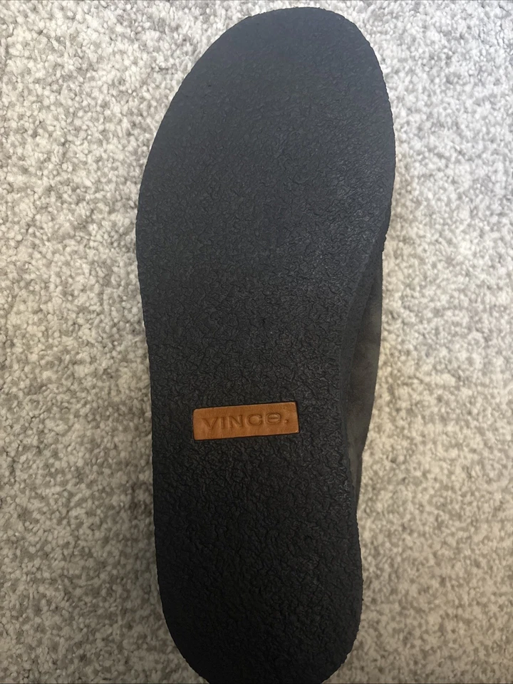 $330Vince Neela Zapatilla con Plataforma con Cordones Peltre CORDONES CREPÉ GAMUZA 8.5 Foto 2 de 4