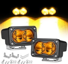 Amber Led Pods 3 Inch 40w Fog Lights Spot Beam Chase Light Small