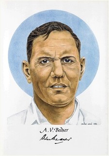 ALEC BEDSER England & Surrey fast bowler GENUINE AUTOGRAPH Ltd Ed Print