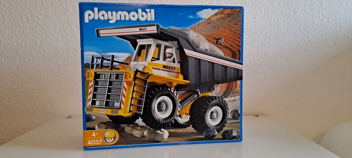 Playmobil (Q3241) – Camion Minier Jaune Géant 4037 – Chantier – Complet
