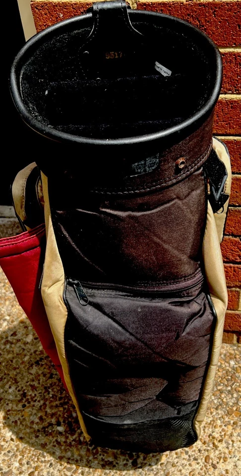 Bolsa de golf Arnold Palmer de colección 3 vías 95171 hecha en EE. UU. cubierta de lluvia ranura para paraguas Foto 3 de 4