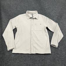 VUORI Beldon Knit Twill Shirt Jacket Men's Size M Oatmeal V2012