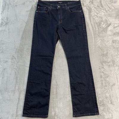 Fidelity Denim Jeans Mens Size 36x33 Dark Wash Straight Leg Made in USA Stretch