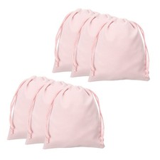 20pcs Velvet Gift Bags 3.9" x 4.7" Drawstring Jewelry Pouches, Pink