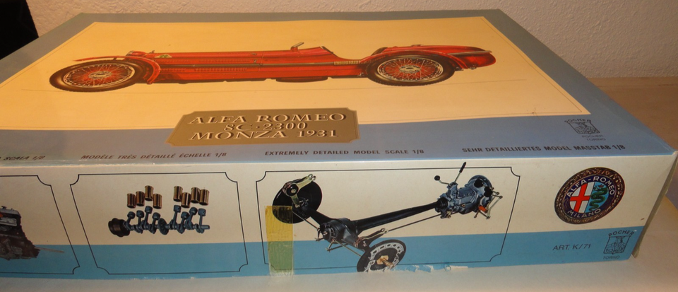 Pocher 1:8 K71 Alfa Romeo 8C 2300 Monza 1931 – Emblema Nuovo, Cod. 71002, Fatto In Italia - Foto 4